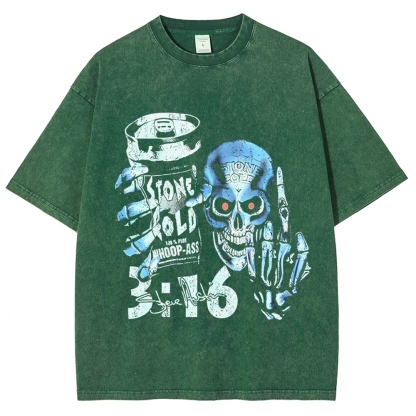 Unisex-Adult Ultra Cotton Washed T-Shirt Graphic   STONE COLD