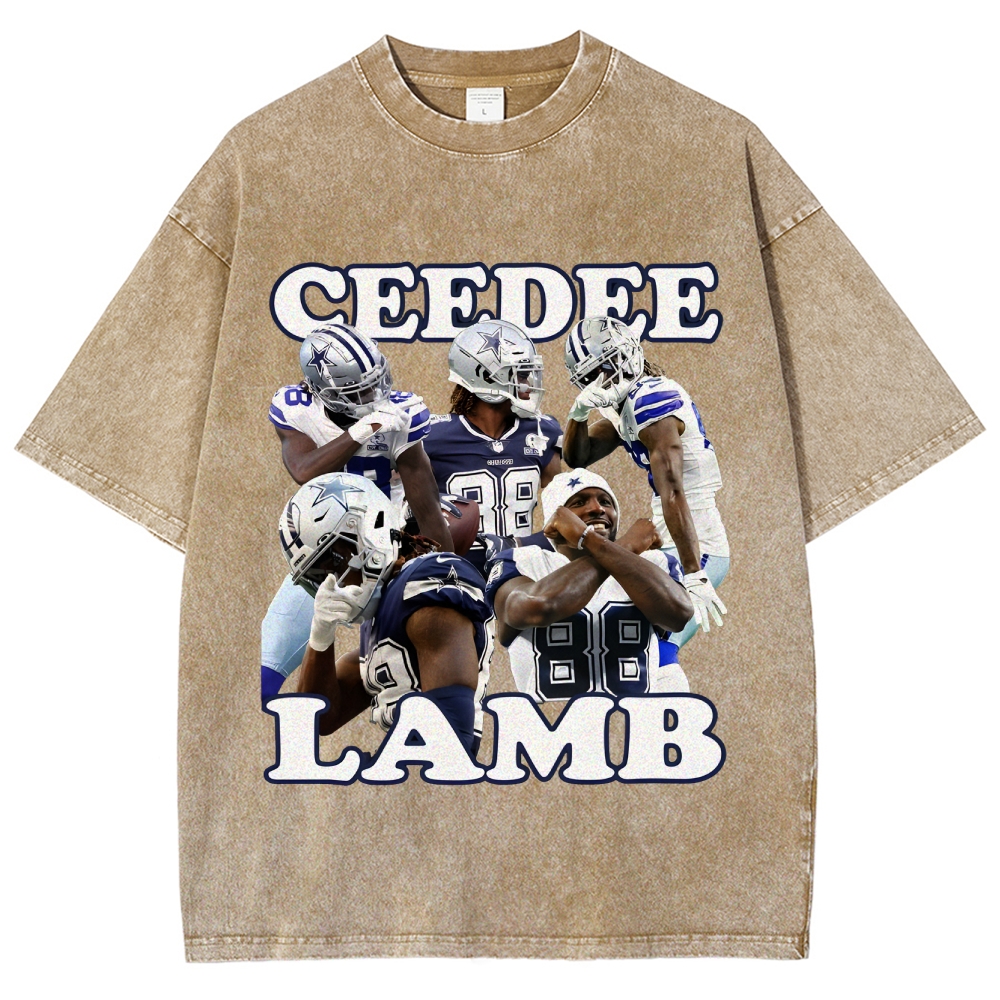 Unisex-Adult Ultra Cotton Washed T-Shirt Graphic Unisex-CEEDEE LAMB T-shirt