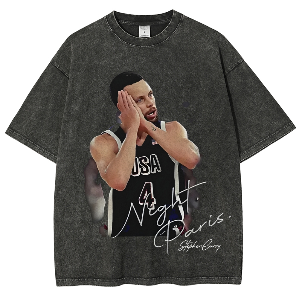 Unisex-Adult Ultra  Washed T-Shirt Graphic STEPHEN CURRY II TEE