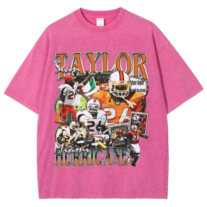 Unisex-Adult Ultra Cotton Washed T-Shirt Graphic SEAN TAYLOR - MIAMI TEE