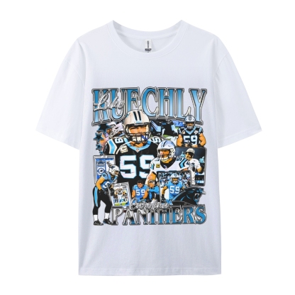 Unisex-Adult Ultra Cotton  T-Shirt Graphic LUKE KUECHLY TEE