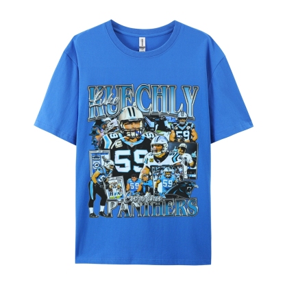Unisex-Adult Ultra Cotton  T-Shirt Graphic LUKE KUECHLY TEE