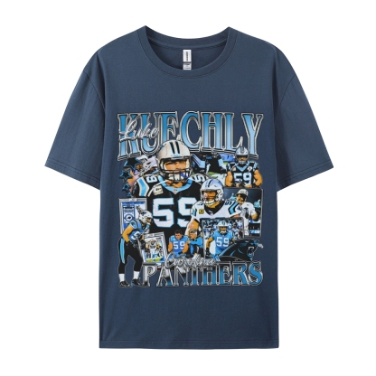 Unisex-Adult Ultra Cotton  T-Shirt Graphic LUKE KUECHLY TEE