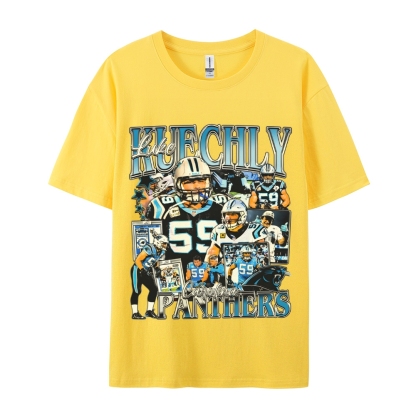 Unisex-Adult Ultra Cotton  T-Shirt Graphic LUKE KUECHLY TEE