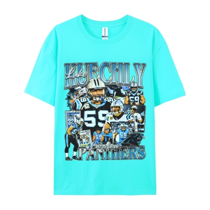 Unisex-Adult Ultra Cotton  T-Shirt Graphic LUKE KUECHLY TEE