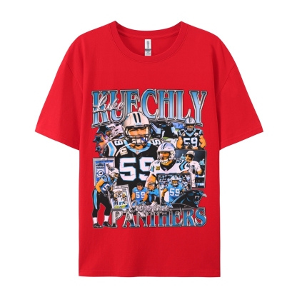 Unisex-Adult Ultra Cotton  T-Shirt Graphic LUKE KUECHLY TEE