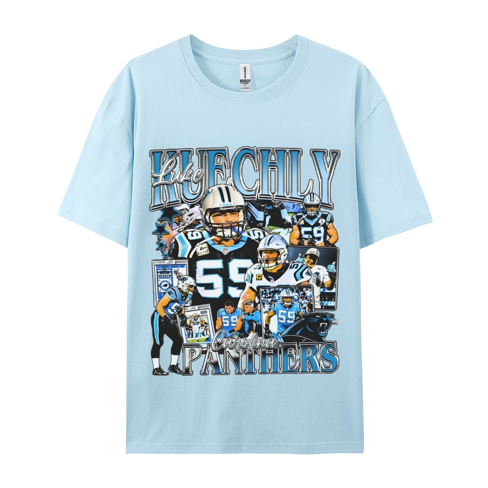 Unisex-Adult Ultra Cotton  T-Shirt Graphic LUKE KUECHLY TEE