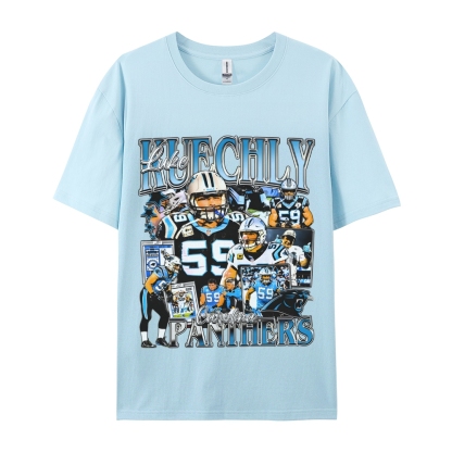 Unisex-Adult Ultra Cotton  T-Shirt Graphic LUKE KUECHLY TEE