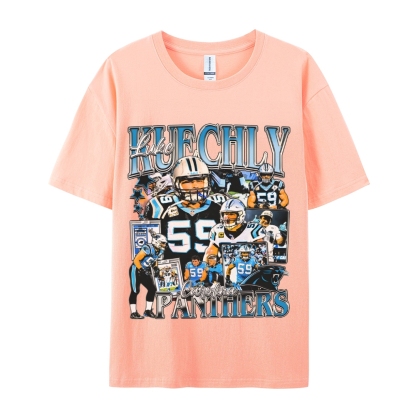 Unisex-Adult Ultra Cotton  T-Shirt Graphic LUKE KUECHLY TEE