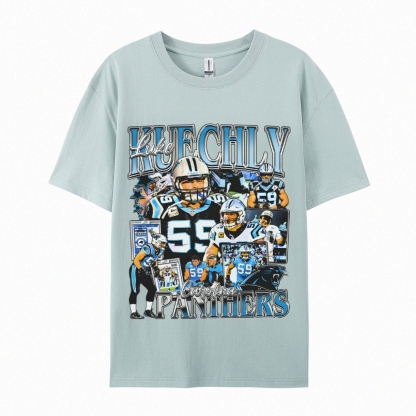 Unisex-Adult Ultra Cotton  T-Shirt Graphic LUKE KUECHLY TEE