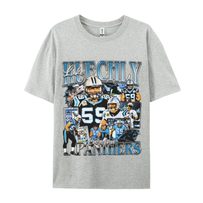 Unisex-Adult Ultra Cotton  T-Shirt Graphic LUKE KUECHLY TEE