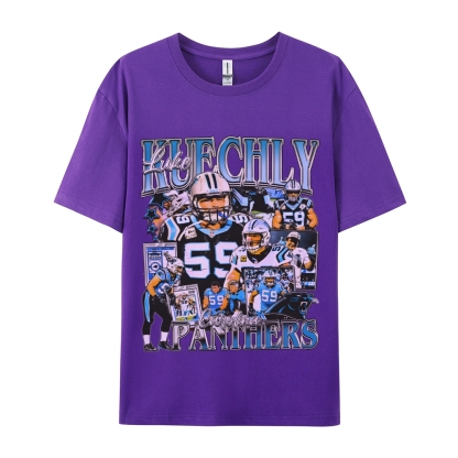 Unisex-Adult Ultra Cotton  T-Shirt Graphic LUKE KUECHLY TEE