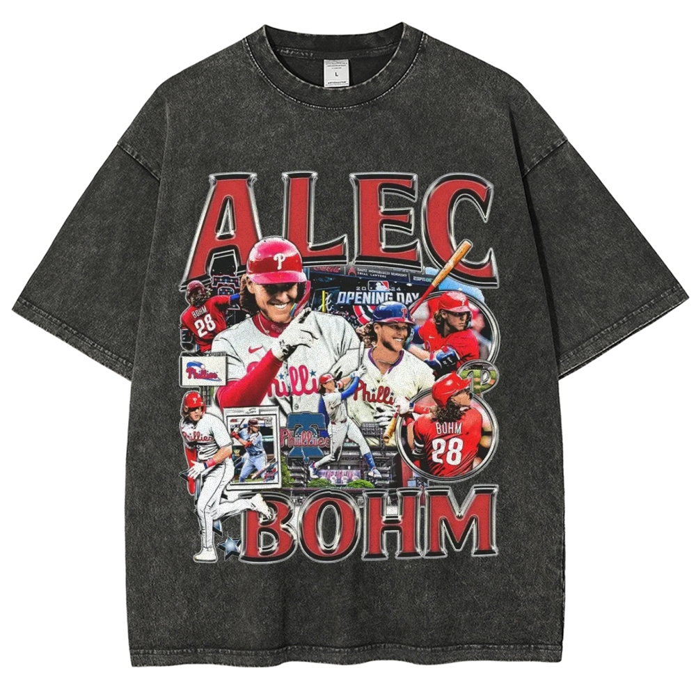 Unisex-Adult Ultra Cotton Washed T-Shirt Graphic  ALEC BOHM TEE