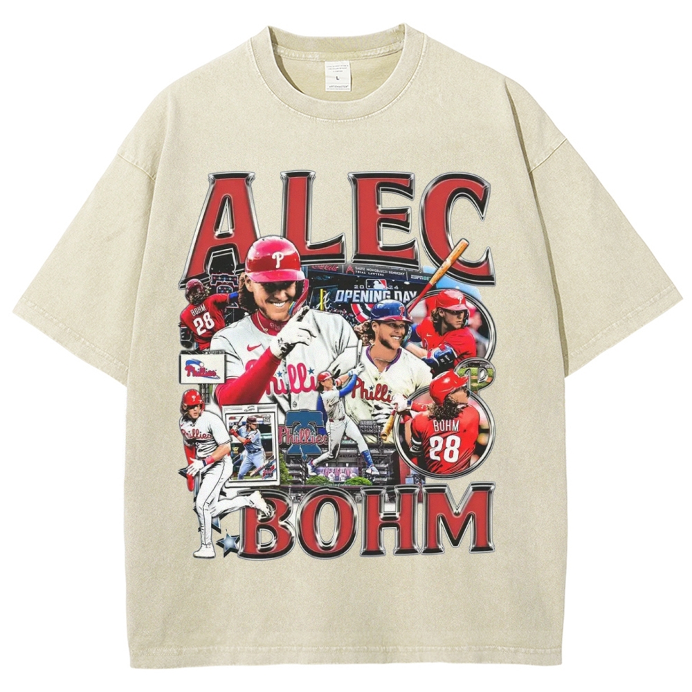 Unisex-Adult Ultra Cotton Washed T-Shirt Graphic  ALEC BOHM TEE