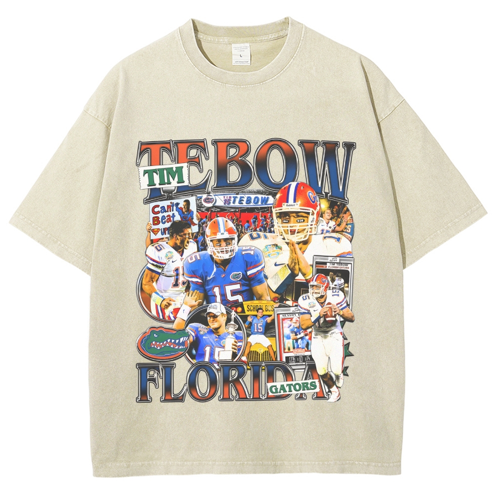 Unisex-Adult Ultra Cotton Washed T-Shirt Graphic TIM TEBOW TEE