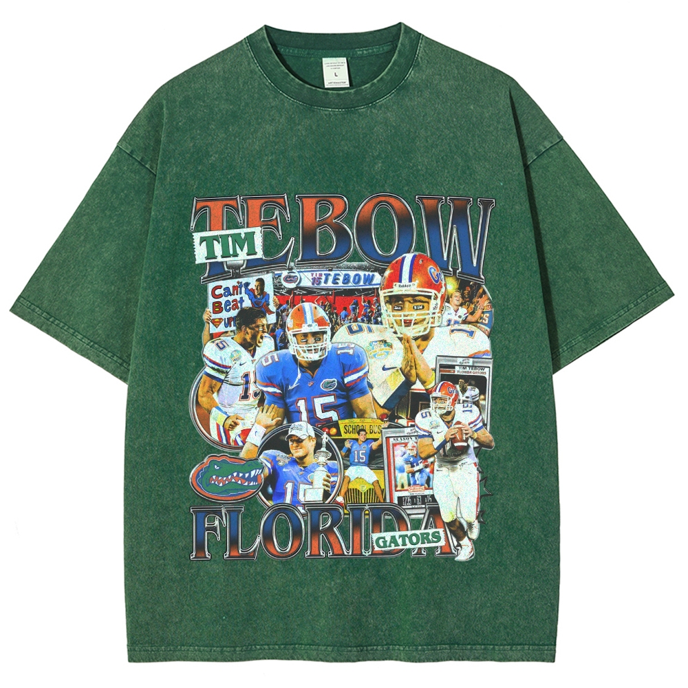 Unisex-Adult Ultra Cotton Washed T-Shirt Graphic TIM TEBOW TEE