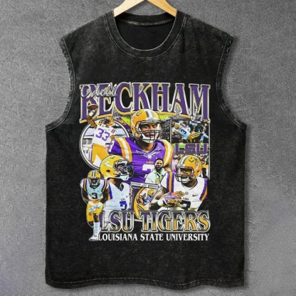 ODELL BECKHAM JR - LSU UNISEX VINTAGE WASHED TANK