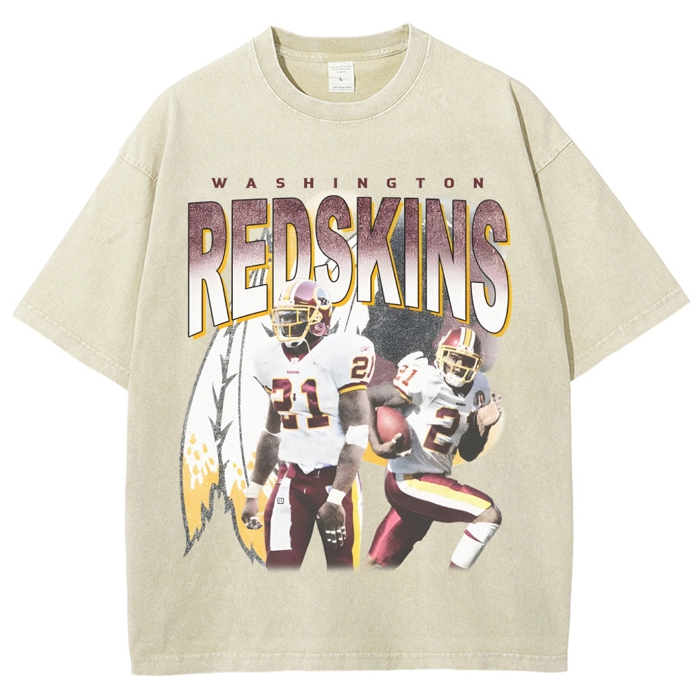 Unisex-Adult Ultra Cotton Washed T-Shirt Graphic REDSKINS TEE