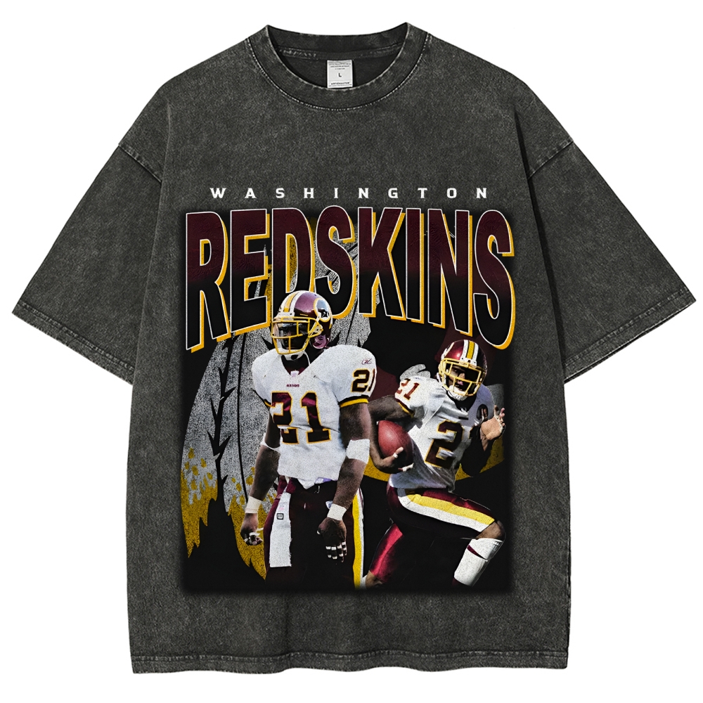 Unisex-Adult Ultra Cotton Washed T-Shirt Graphic REDSKINS TEE