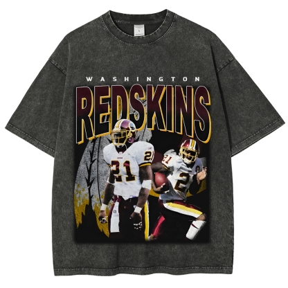 Unisex-Adult Ultra Cotton Washed T-Shirt Graphic REDSKINS TEE