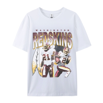 Unisex-Adult Ultra Cotton Washed T-Shirt Graphic REDSKINS TEE