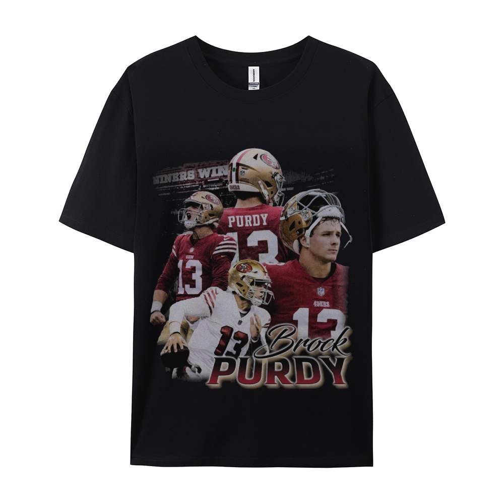 Unisex-Adult Ultra Cotton Washed T-Shirt Graphic BROCK PURDY TEE