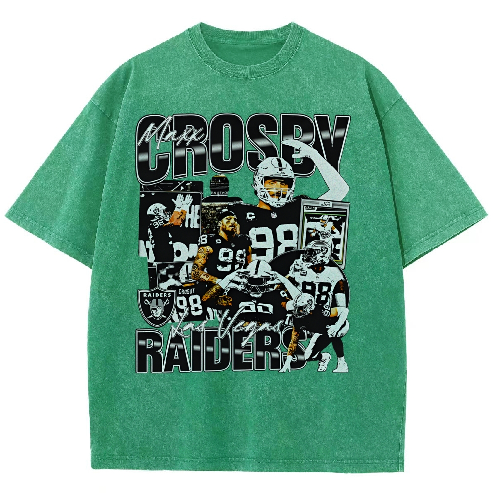 Unisex-Adult Ultra Cotton Washed T-Shirt Graphic MAXX CROSBY 2 TEE