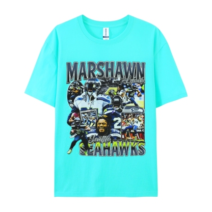 Unisex-Adult Ultra Cotton  T-Shirt Graphic MARSHAWN LYNCH TEE