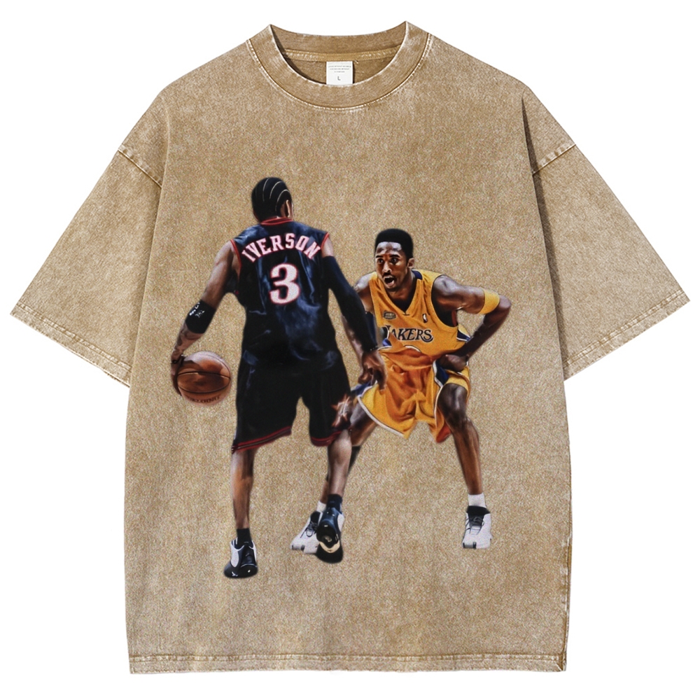 Unisex-Adult Ultra Cotton Washed T-Shirt Graphic KOBE & AI 2024 TEE