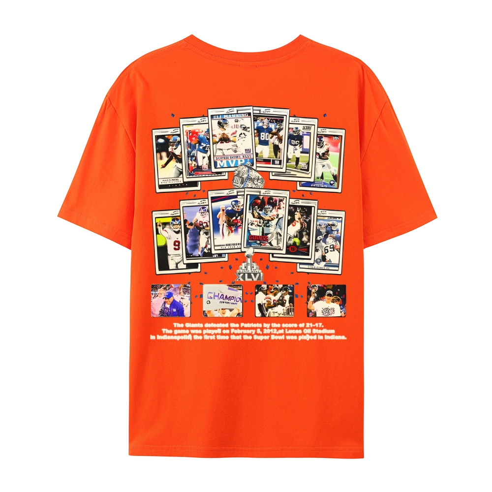 Unisex-Adult Ultra Cotton T-Shirt Graphic SUPER BOWL XLVI CHAMPS - GIANTS TEE - [DS]