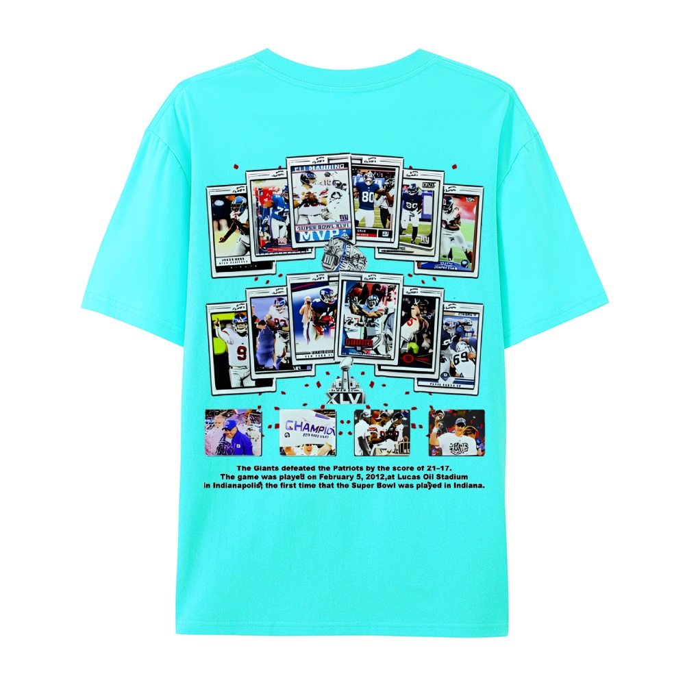 Unisex-Adult Ultra Cotton T-Shirt Graphic SUPER BOWL XLVI CHAMPS - GIANTS TEE - [DS]