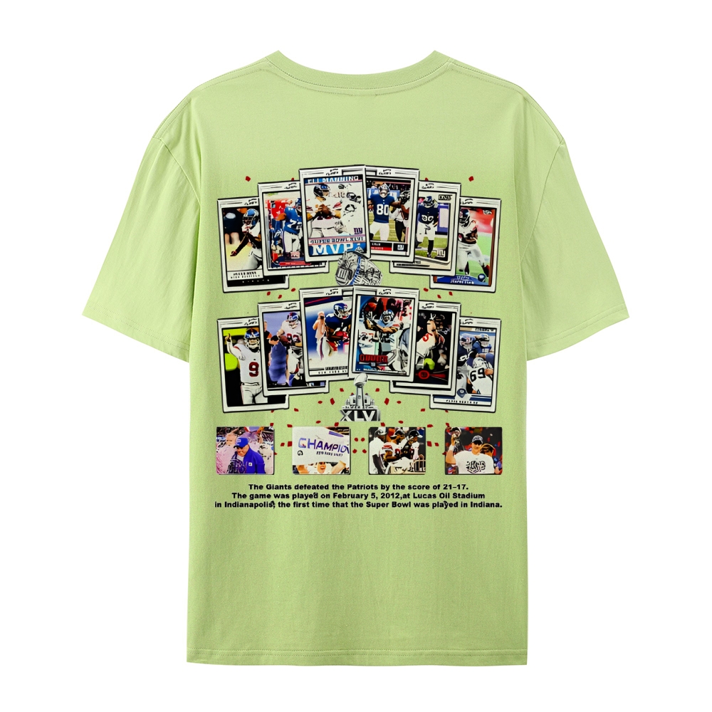 Unisex-Adult Ultra Cotton T-Shirt Graphic SUPER BOWL XLVI CHAMPS - GIANTS TEE - [DS]