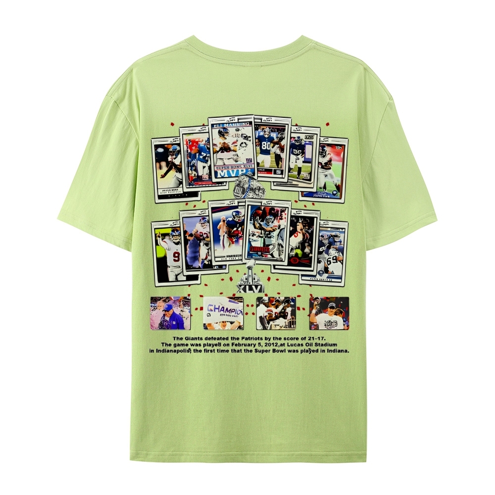 Unisex-Adult Ultra Cotton T-Shirt Graphic SUPER BOWL XLVI CHAMPS - GIANTS TEE - [DS]