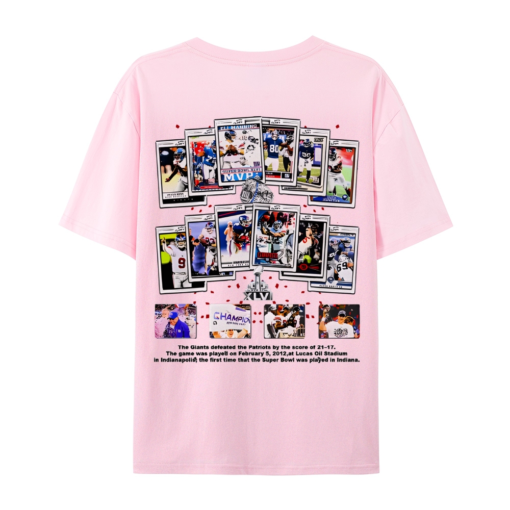 Unisex-Adult Ultra Cotton T-Shirt Graphic SUPER BOWL XLVI CHAMPS - GIANTS TEE - [DS]