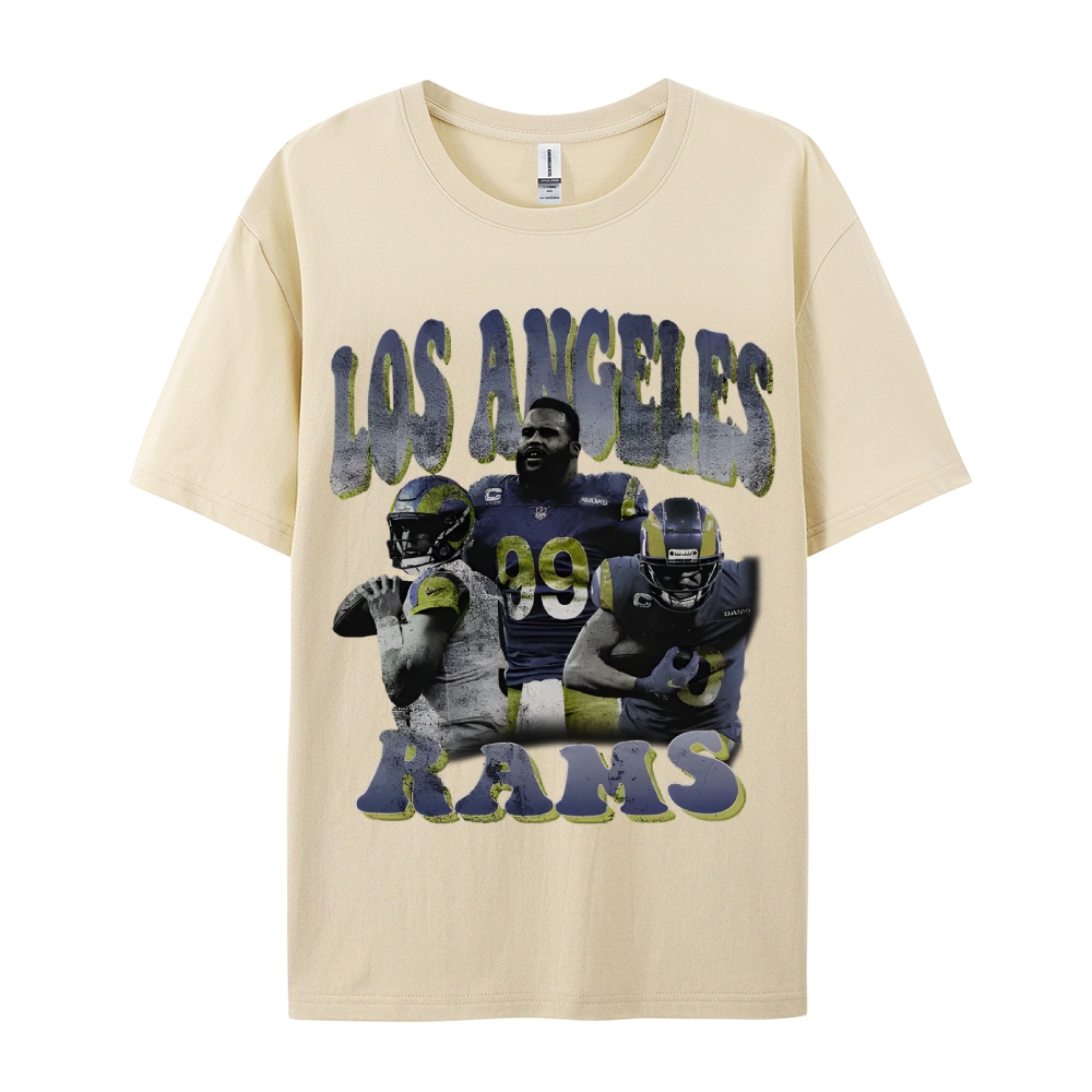 Unisex-Adult Ultra Cotton  T-Shirt Graphic LA RAMS TEE