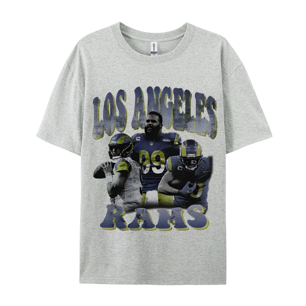 Unisex-Adult Ultra Cotton  T-Shirt Graphic LA RAMS TEE