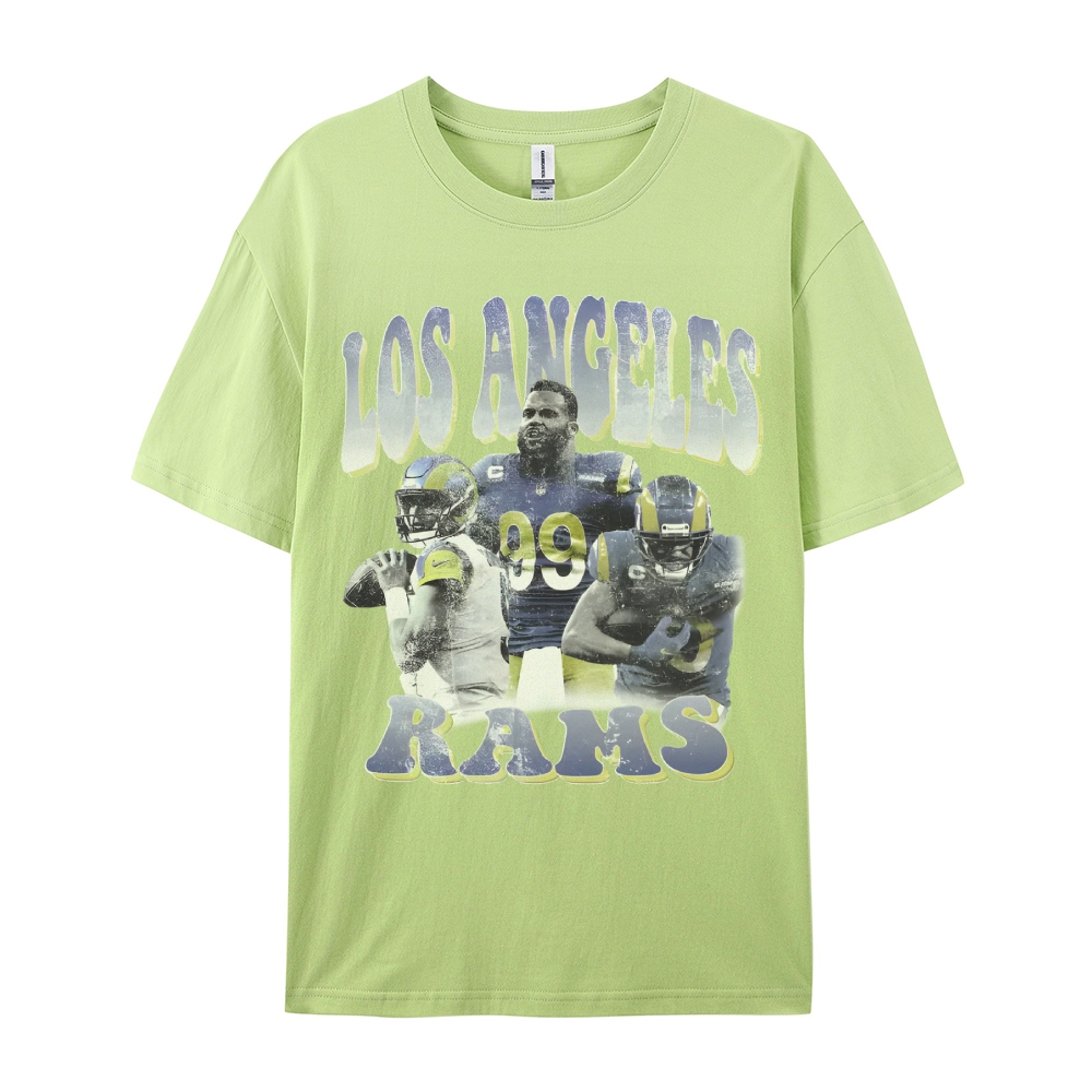 Unisex-Adult Ultra Cotton  T-Shirt Graphic LA RAMS TEE
