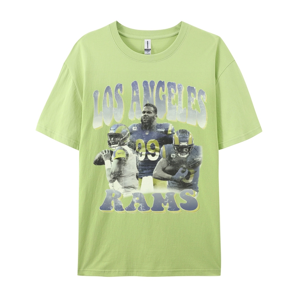 Unisex-Adult Ultra Cotton  T-Shirt Graphic LA RAMS TEE