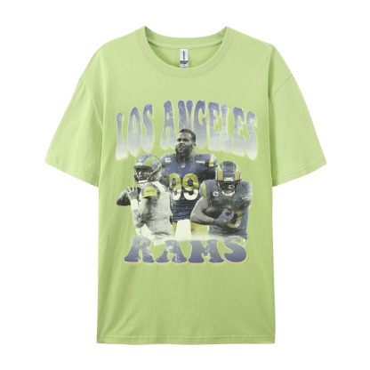 Unisex-Adult Ultra Cotton  T-Shirt Graphic LA RAMS TEE