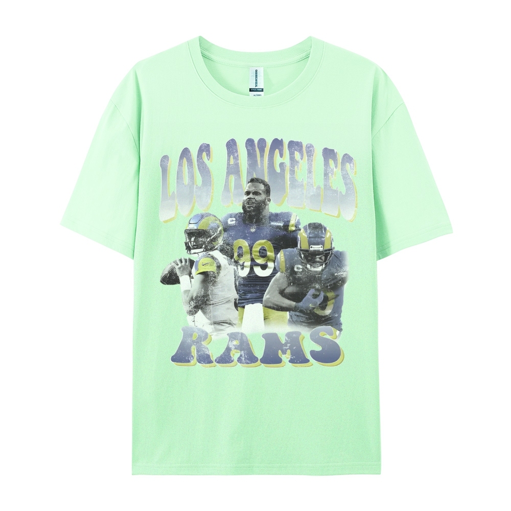 Unisex-Adult Ultra Cotton  T-Shirt Graphic LA RAMS TEE