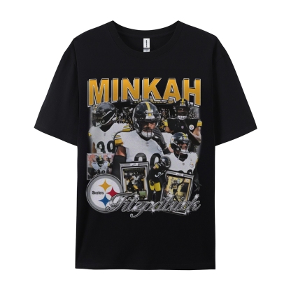 Unisex-Adult Ultra Cotton Washed T-Shirt Graphic MINKAH FITZPATRICK TEE