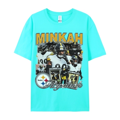 Unisex-Adult Ultra Cotton Washed T-Shirt Graphic MINKAH FITZPATRICK TEE