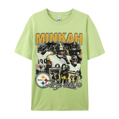 Unisex-Adult Ultra Cotton Washed T-Shirt Graphic MINKAH FITZPATRICK TEE