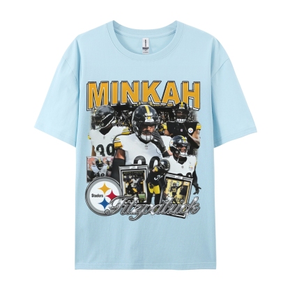 Unisex-Adult Ultra Cotton Washed T-Shirt Graphic MINKAH FITZPATRICK TEE