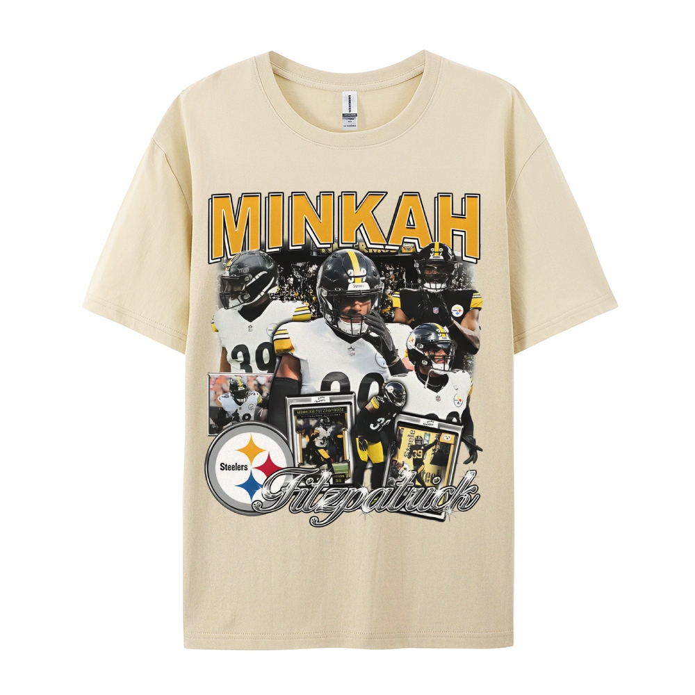 Unisex-Adult Ultra Cotton Washed T-Shirt Graphic MINKAH FITZPATRICK TEE
