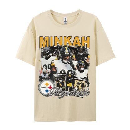 Unisex-Adult Ultra Cotton Washed T-Shirt Graphic MINKAH FITZPATRICK TEE