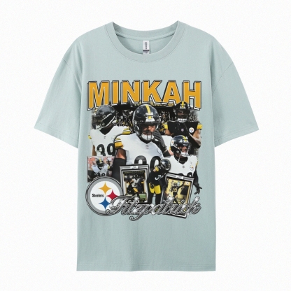 Unisex-Adult Ultra Cotton Washed T-Shirt Graphic MINKAH FITZPATRICK TEE