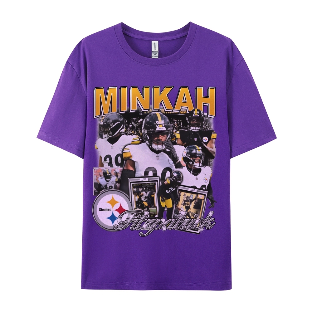 Unisex-Adult Ultra Cotton Washed T-Shirt Graphic MINKAH FITZPATRICK TEE