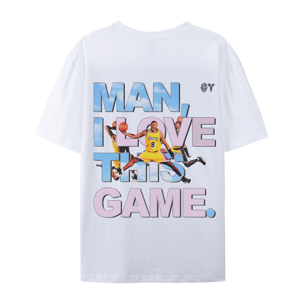 Unisex-Adult Ultra Cotton Washed T-Shirt Graphic KOBE BRYANT LOVE THIS GAME TEE