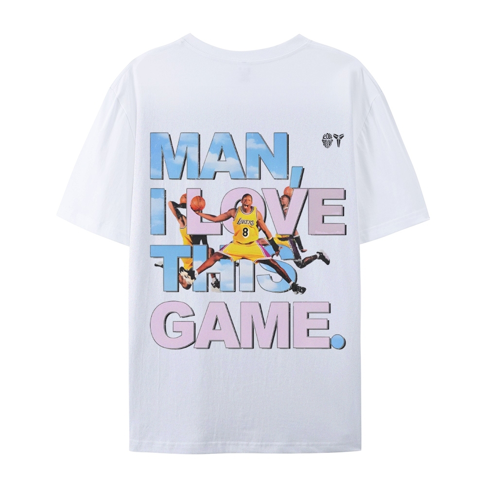 Unisex-Adult Ultra Cotton Washed T-Shirt Graphic KOBE BRYANT LOVE THIS GAME TEE